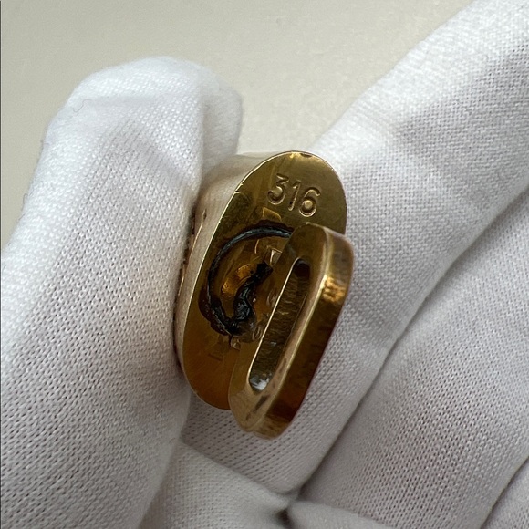 Louis Vuitton Gold-tone Padlock Key Charm #316 Vintage With Key - Picture 6 of 9